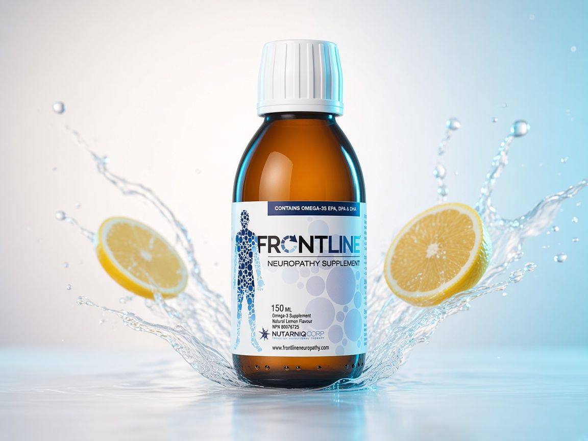 Frontline bottle with lemon splash