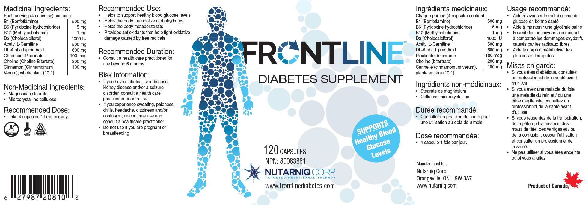 Frontline Diabetes Label